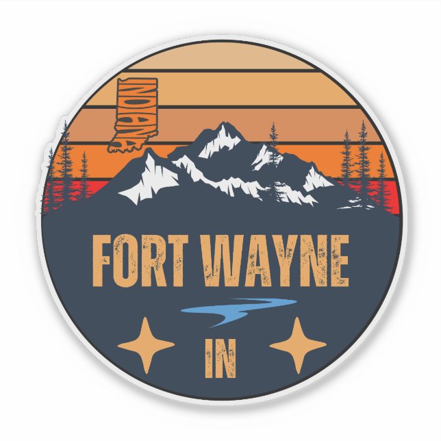 Fort Wayne, Indiana Aufkleber (Vorderseite)