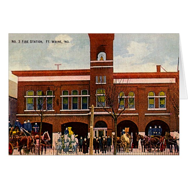 Fort Wayne, Indiana Fire Station 2 1915 (Vorderseite (Horizontal))