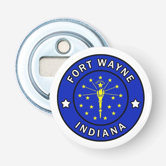 Fort Wayne Indiana Flaschenöffner (Vorderseite)