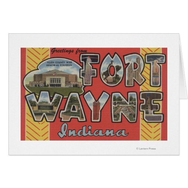 Fort Wayne, Indiana - Große Briefszenen (Vorderseite (Horizontal))