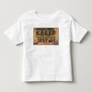 Fort Wayne, Indiana - große Buchstabe-Szenen 2 Kleinkind T-shirt