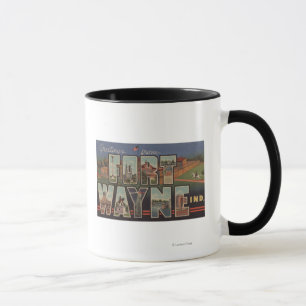 Fort Wayne, Indiana - große Buchstabe-Szenen 3 Tasse