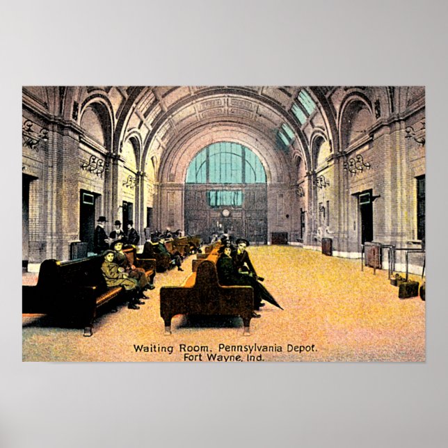 Fort Wayne, Indiana Pennsylvania Depot 1915 Poster (Vorne)
