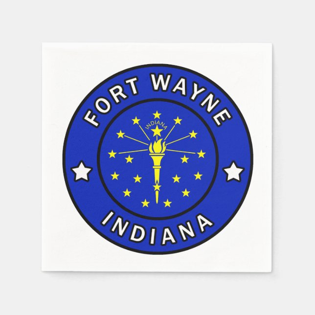 Fort Wayne Indiana Serviette (Vorderseite)