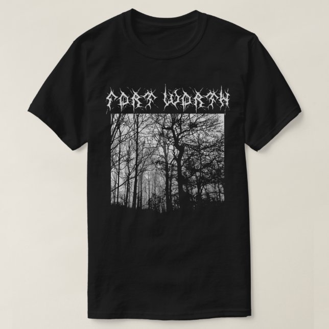 Fort Worth Black Metal T-shirt Metalshirt (Design vorne)