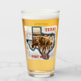 Fort Worth Cattle Drive, Bierglas Glas