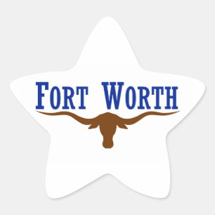 Fort Worth Flag Stern-Aufkleber