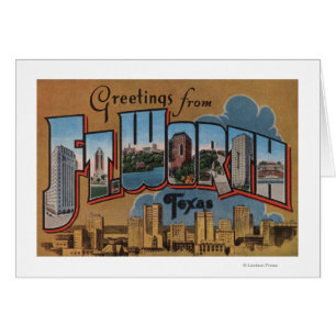 Fort Worth, le Texas - grandes scènes de lettre
