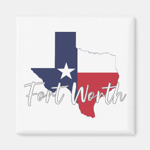 Fort Worth, Texas Drapeau Magnet