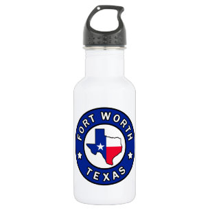 Fort Worth Texas Edelstahlflasche