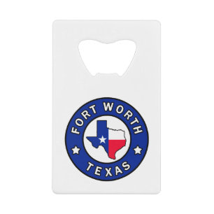 Fort Worth Texas Geldbeutel Flaschenöffner