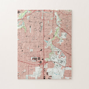 Fort Worth Texas Karte (1995)