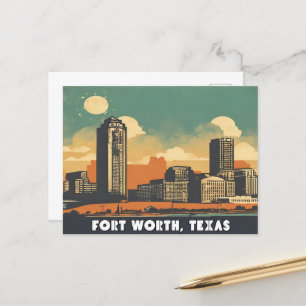 Fort Worth, Texas Postkarte