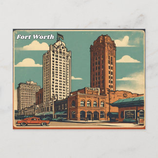 Fort Worth Texas Postkarte