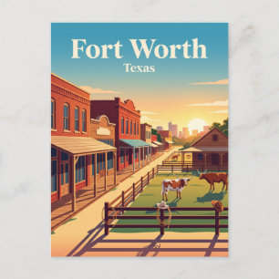 Fort Worth, Texas Postkarte