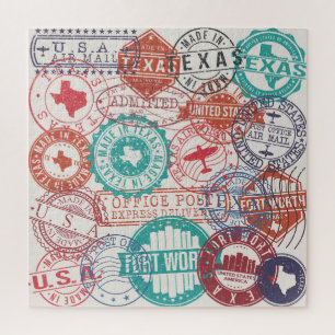 Fort Worth Texas: Reisestempel.