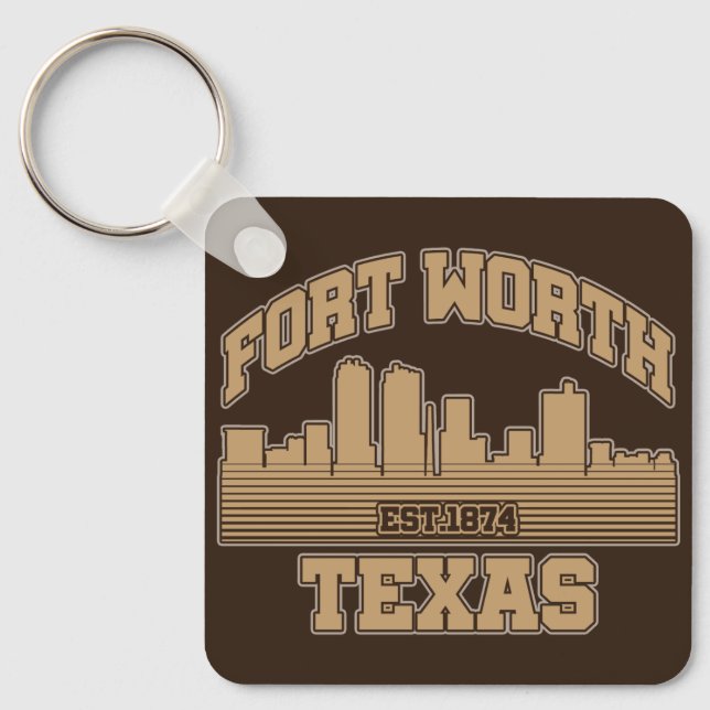 Fort Worth, Texas Schlüsselanhänger (Vorderseite)