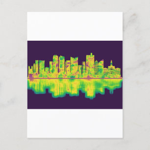 Fort Worth Texas Skyline Einladungspostkarte