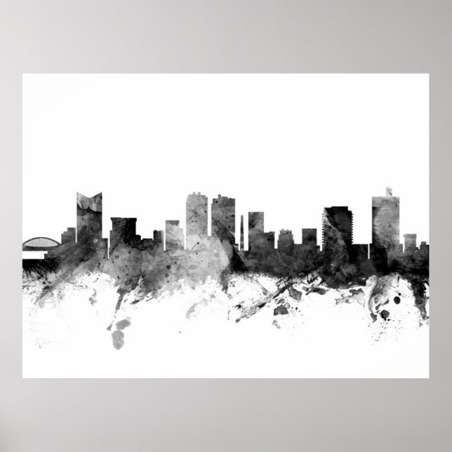 Fort Worth Texas Skyline Poster (Vorne)
