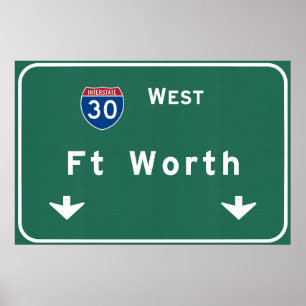 Fort Worth Texas tx Autobahn-Autobahn: Poster