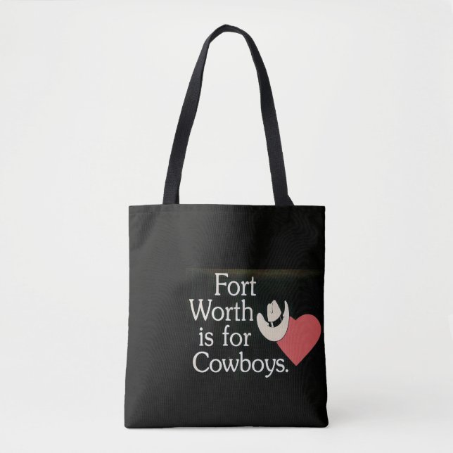 Fort Worth TX Cowboy Tasche (Vorderseite)