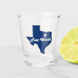 Fort Worth TX Texas Staat Map Fun Texan Cowtown Schnapsglas
