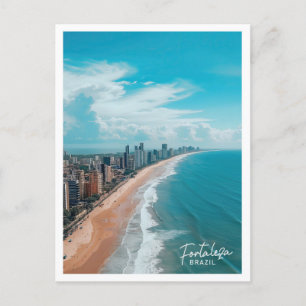 Fortaleza Brasil Kunst Reise Ort Illustration Postkarte