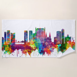 Fortaleza Brazil Skyline Strandtuch