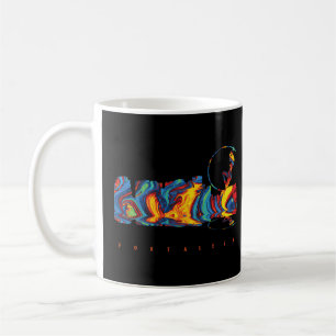 Fortaleza Farbenfrohe Silhouette Kaffeetasse