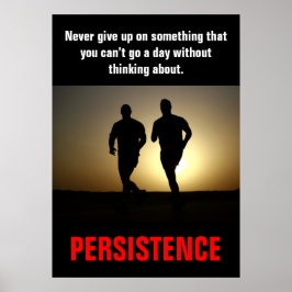 Fortbestand der Fortbildung von Fitnessen Motivier Poster