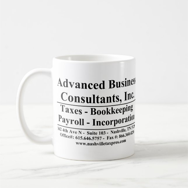 Fortgeschrittene Geschäftskunde Kaffeetasse (Links)