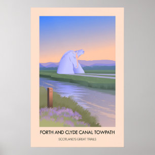 Forth and Clyde Canal Towpath Schottlands Großer Poster