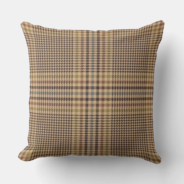 Forth Antique Glen Karo Kariertes Muster Kissen (Vorderseite)