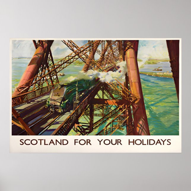 Forth Bridge, Schottland für Urlaub Poster (Vorne)