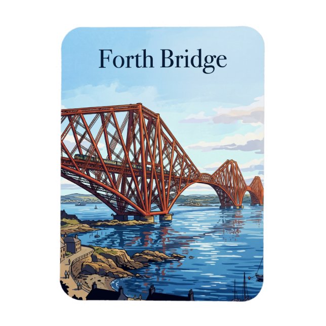 Forth Bridge Vereinigtes Königreich Magnet (Vertikal)