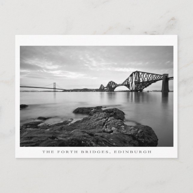 Forth Bridges Poster Postkarte (Vorderseite)