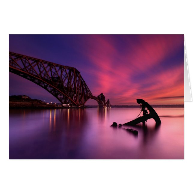 Forth Rail Bridge bei Sunset | Schottland (Vorderseite (Horizontal))