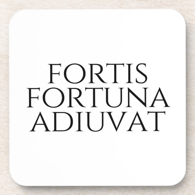 Fortis Fortuna Adiuvat Getränkeuntersetzer (Vorderseite)