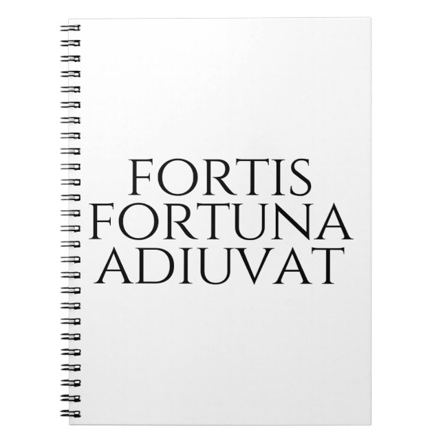 Fortis Fortuna Adiuvat Notizblock (Vorderseite)