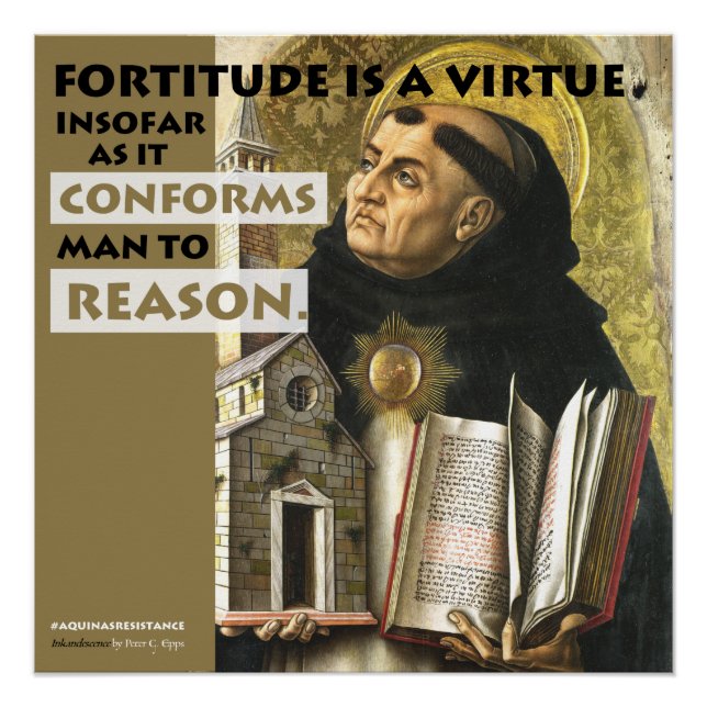 Fortitude ist ein Poster zum Widerstand der Tugend (Vorderseite)