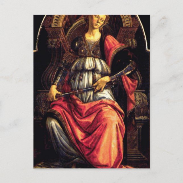 Fortitude von Sandro Botticelli Postkarte (Vorderseite)