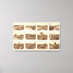 Forts, Batterien, Atlanta, GA Leinwanddruck