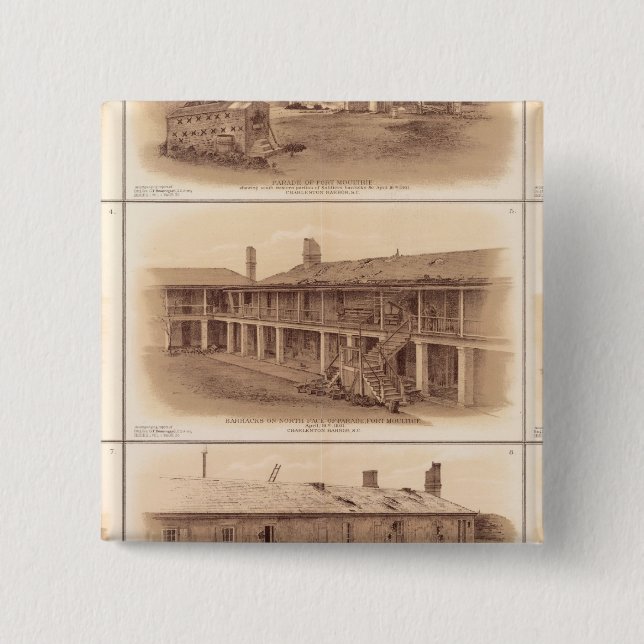 Forts Sumter & Moultrie Button (Vorderseite)