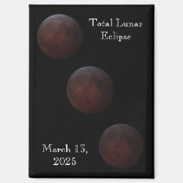 Fortschreiten des Lunar-Eclipses insgesamt Magnet