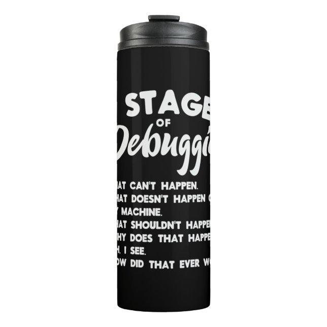 Fortschritt 6 Bühnen des Debuggens Thermosbecher (Vorderseite)
