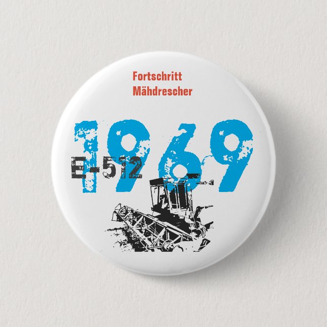 Fortschritt DDR-Konstruktion Button (Vorderseite)