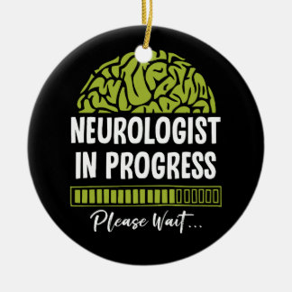 Fortschritt des Neurologen Bitte warten Sie auf Ne Keramik Ornament