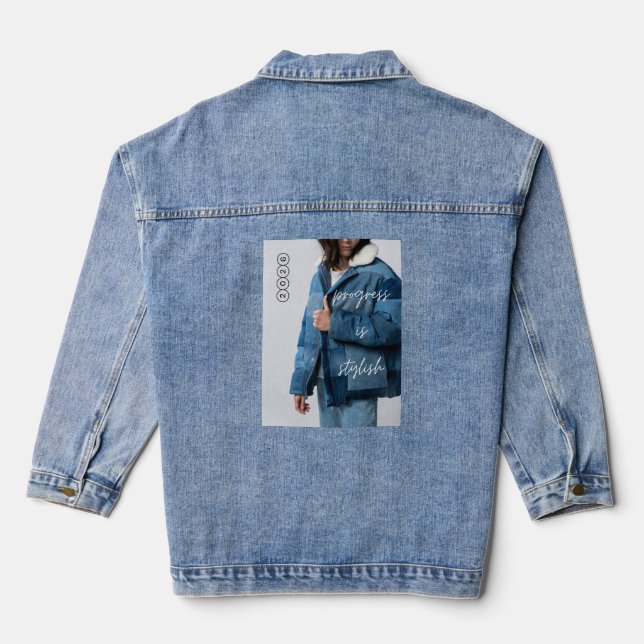 Fortschritt ist stilvoll jeansjacke (Rückseite)