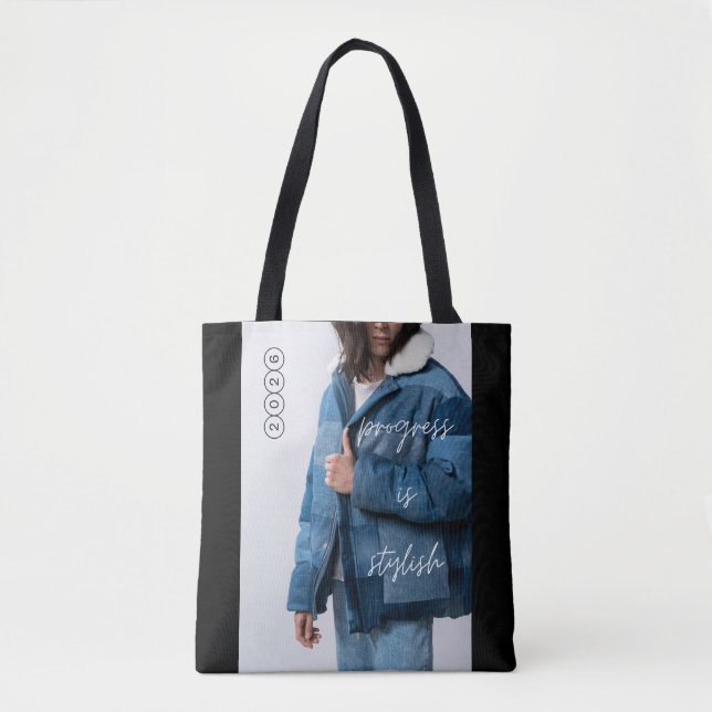 Fortschritt ist stilvoll tasche (Vorderseite)