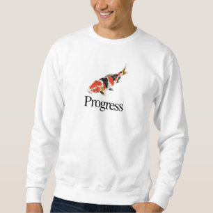 Fortschritt – Japanisches Koi-Symbol für Durchhalt Sweatshirt